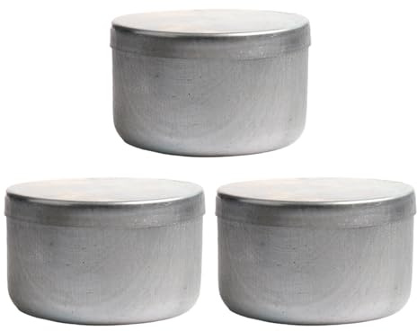 Fitooles 3 x Aluminium-Bodentestgläser, auslaufsicher, Probenbehälter für Labor, geotechnische Analyse und Lagerung, Gartenarbeit, Bodenprobenbehälter