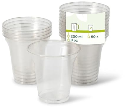 GREENBOX - rPET-Klarbecher 200 ml / 8 oz, Ø 95 mm, 50 St.