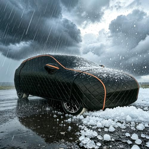 Autoabdeckung Hagelsichere Outdoor für Citroen C1 Hagelschutzplane Auto Verdickt Allwetterschutz Für Innen und Außenbereich Vollflächige Autoplane Regendicht Kratzfest