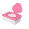 Sundatebe Boîte de rangement en plastique avec couvercle pour lingettes, Plastique, rose, Taille unique