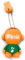 H-Customs Music Man Figur Orange USB Stick 8 GB USB 2.0