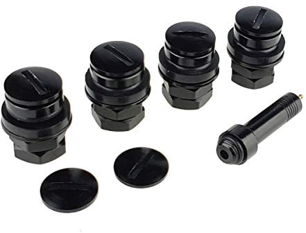 C CARBONADO 4x Versteckte Unsichtbare Ventile 11,3mm Schwarz Satz Alufelgen Felge Tuning PKW