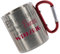Edelstahltasse mit Karabiner - Ein Handwerker macht keine Pausen. Er gibt dem Werkzeug Gelegenheit sich zu erholen - 330ml, Blechtasse, Campingtasse, Kaffeetasse mit Motiv, Bürotasse, bedruckte Tasse