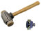 C.S. Osborne Rawhide Split Head Hammer #395-3R, Size 3, Made in USA