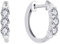 YL Creolen 925 Sterling Silber Zirkonia Huggie Ohrhänger für Damen