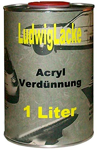 Acrylverdünnung 1Liter Verdünner kurz für Autolack Rallack Klarlack Grundierung Säubern