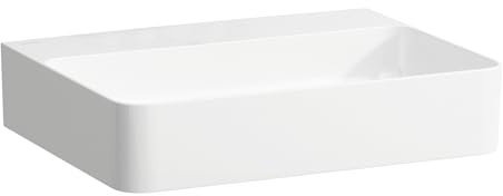 LAUFEN VAL Aufsatzwaschtisch, ohne Hahnloch, ohne Überlauf, US geschl. 550x420mm, H8162824001121, Farbe: Weiß