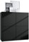Vladon Highboard Cuba V2 Schrank 104 x 105,5 x 35,5 cm Sideboard mit 8 Fächern, Made in Germany, Korpus in Schwarz matt/Fronten in Schwarz matt