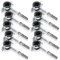 10 x Einfach Rohrschelle + 10 x Dübel + 10 x Stockschraube – Set zur einfachen Rohrbefestigung | Für Sanitär- und Heizungsinstallationen - 1 1/4 40-45 mm