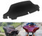 HDBUBALUS Windschutzscheibe, 17,3 cm, für Harley Touring Electra Glide Street Glide FLHX FLHT 2014–2021, Schwarz