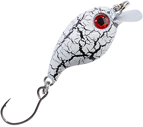 Balzer Trout Attack Crank Wobbler Thunder 3cm 2g - Forellenwobbler, Farbe:Schwarz-Weiß