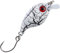 Balzer Trout Attack Crank Wobbler Thunder 3cm 2g - Forellenwobbler, Farbe:Schwarz-Weiß