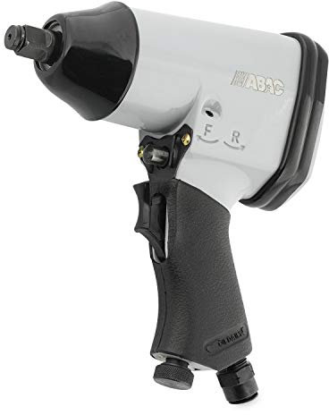 ABAC Avvitatore Pneumatico a Percussione G-101, Pistola Pneumatica per Compressore con 10 Chiavi a Bussola da 1/2, Chiave Pneumatica con 350 Nm di Coppia, Pressione Max 6 Bar