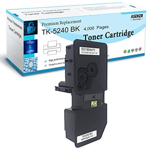 ASEKER Kompatible Tonerkartusche TK5240 TK-5240 für Kyocera Ecosys P5026cdn P5026cdw M5526cdn M5526cdw Drucker, 4000 Alter, TK5240K (Schwarz, 1er-Pack)