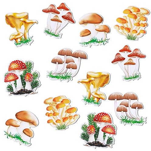 6 Set Mushroom Screen Door Magnets Decorative Flexible Double Sided Magnetic Sticker Magnetic Screen Door Decor Window Screen Decorations Mushroom Magnets for Screen Sliding Doors Protector