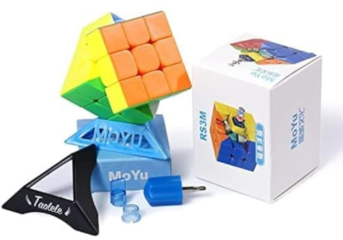 Zauberwürfel, Moyu RS3M 2021 3x3 Speed Cube Maglev Version Geschwindigkeitswürfel Puzzlewürfe Denksportaufgaben Geeignet für Zauberwürfel Enthusiasten