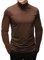 Rela Bota Herren Mode T-Shirts Mock Rollkragen Unterhemden Thermounterwäsche Langarm Slim Fit Stretch Basic Pullover, Braun, XL