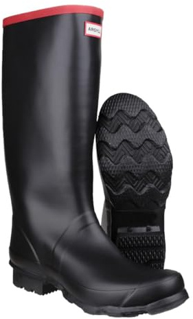 HUNTER Argyll Full Knee Wellington Black