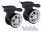 RiToEasysports Kofferrolle, 1 Paar Gepäck-Lenkrollen Koffer-Lenkrollen Repalcement A19 Mute Double Row Wheels Wandercamping