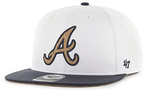 '47 Brand Captain Snapback Cap - Corkscrew Atlanta Braves
