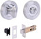 HANDLEZONE® Bathroom Toilet Door Thumb Turn and Release Deadbolt Kit - Dual Finish Polished/Satin Chrome - 76mm Bolt with 57mm Backset