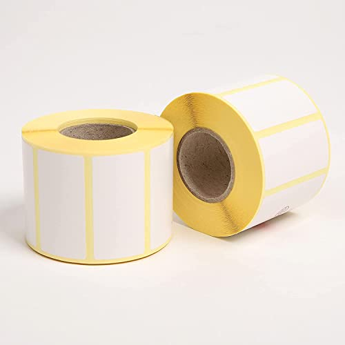 1000 selbstklebende Klebeetiketten (6x3cm, weiß) - Beschriftbare Aufkleber für Gläser, Marmelade, Einmachgläser, Tüten und Gefrierwaren (-30°) - Praktische Tiefkühletiketten