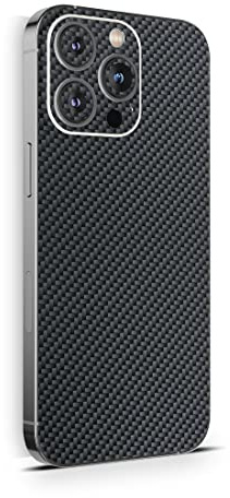 Skins4u Schutzfolie Skin Cover Skins Design Folie Kratzerschutz kompatibel mit iPhone 14 Carbon