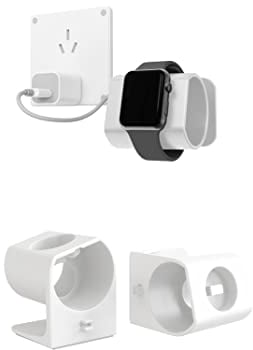 Wandhalterung für Apple Watch, Ladeständer für Apple Watch Ultra Serie 8/SE2/7/6/SE/5/4/3/2/1 (49 mm, 45 mm, 44 mm, 42 mm, 41 mm, 40 mm, 38 mm) Aufbewahrungs-Organizer (weiß)