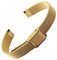 BOLEXA Uhrenarmband Kleines Mesh-Edelstahl-Armband for Kinderarmbandriemen 6 mm 8 mm 10 mm 12 mm Silber Gold (Color : Gold, Size : 10mm)