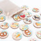 Oktoberfest Holztaler, 20er Set: Bayerische Deko, Brezeln, Bierkrug, Tracht, Lebkuchenherz, Für Gastgeschenke, Geburtstag & Party, Wiesn Dekoration, Oktoberfestdeko Bayerisch, Tischdeko Bayern, Ø 4 cm