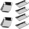 ZEONHAK 6 PCS Small Medical Tray, 22.5x11.5cm Rectangular Surgical Tray, Metal Instrument Tray for Lab Intrument Supplies Tools
