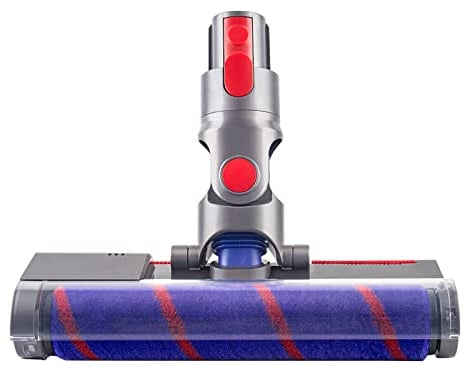 With Laser Light Vacuum Cleaner Accessories Soft Roller Slim Brush Head ,Compatible for Dyson V15/V12/V11/V10/V8/V7
