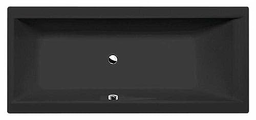Cleo Badewanne 170x70cm, 170x75cm oder 180x80cm schwarz matt (180x80cm)