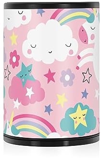 Rauchfreier Aschenbecher für Zigaretten, tragbar, rauchfrei, selbstlöschend, mit rosa Einhörnern, für Außenküche, Zuhause, Büro
