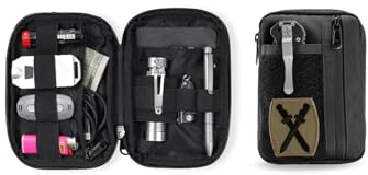 VIPERADE VE30 Molle Tasche Klein Gürteltasche Herren, Molle EDC Pouch Pocket Organizer mit Patch-Fläche, Verstellbare Molle Rucksack-Zusatztasche für Camping/Wandern/Reisen