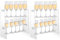 Yoande 2 Pcs Champagne Wall Stand Acrylic Champagne Wall Holder Clear Flute Glass Holder Stand 2 Tier Wine Glass Stemware Rack Standing Drink Tower Shelf for Display Cabinet Wedding (20 Slots)