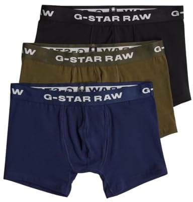 G-Star Herren Boxer Shorts 3 Pack Multiple, Mehrfarben (dk Black/Imperial Blue/Shadow Olive D23774-D516-G163), XXL