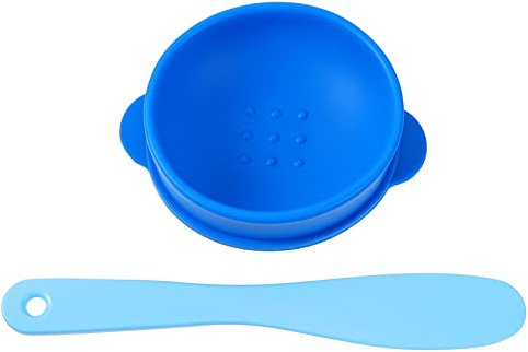 Angoily 1 Satz Schale mit Enthaarungswachs Gesichtsspatel Rührschüsseln für Masken selber machen spachtel Maskenschalen aus Silikon Schlammmasken-Rührschüsseln Kosmetik