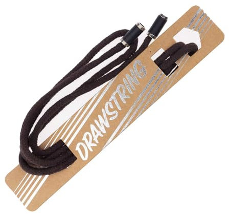 Kordelzug Bekleidungskordel 5mm mit Endstücken 120cm Schnürsenkel, Farbe:schokobraun