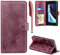 Handyhülle für iPhone SE 2022/2020, Hülle für iPhone 7 / iPhone 8 Lederhülle Flip PU Leder Tasche Case Kartenfach Magnet Ständer Klapphülle Schutzhülle für iPhone SE 2022 5G/ SE 2020/8 / 7, Weinrot