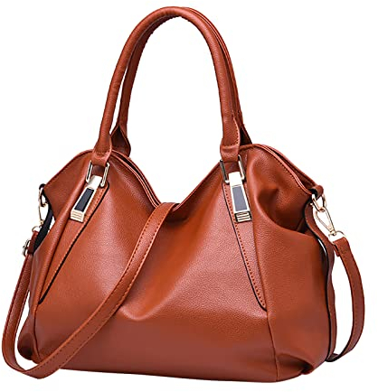 generisch Schwarze Damen Shopper Tasche Groß Modische Handtasche aus Leder für Arbeit und Freizeit Stilvolle Tote Bag und Schultertasche – Perfekt für Uni und Shopping