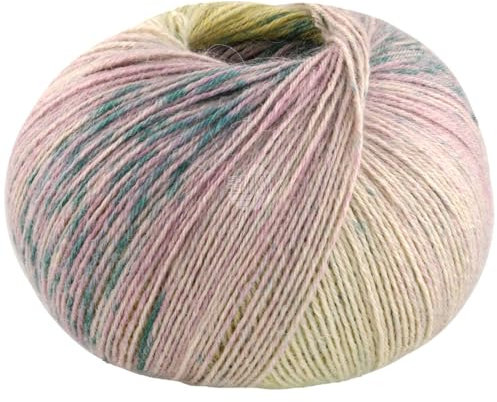 LANA GROSSA Meilenweit 100 Alpaca | Kuschelweiches Alpaka-Sockengarn, im Wollprogramm bis 30°C | Handstrickgarn aus 70% Alpaka & 30% Polyamid | 100g Wolle zum Stricken & Häkeln | 420m Garn FB2207