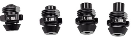48-54-0100 Nietwerkzeug-Halte-Nasenstücke, passend für Milwaukee M12 (4 Stück), inklusive 3/32 in 1/8 Zoll, 5/32 in 3/16 Zoll Größe Nasenteil