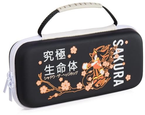Sonic The Hedgehog Sakura Shadow Nintendo Switch Case – Hartschalen-Etui mit Spielkarten-Aufbewahrung, stoßsichere Innenauskleidung