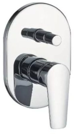 Rubinetto miscelatore da parete ad incasso doccia con deviatore 2 vie CUBE 87123