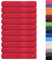 vidaXL Saunatücher 10 STK. Rot 80x200 cm 360 g/m² 100% Baumwolle, Handtuch, Badetuch, Gästetuch, Handtuch mit Schlaufe, Duschtuch, Strandtuch