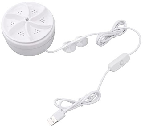 Fydun Mini Lavadora de Turbina USB Portátil Ultra Lavadora para Ropa Calcetines Ropa Interior 5V 60W para Familias