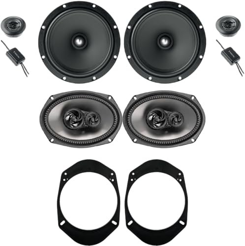 Kit de 6 boîtiers FOCAL ASE165 + AXTON AE369 pour Jeep Renegade avec 2 supports avant