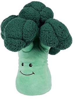 Warmies Broccoli Plush Toy, Large Size, Fully Microwave Safe and Weighted Cuddly Toy for Anxiety, Cool in the Freezer or Heat in the Microwave, Soft Heat Cushion
