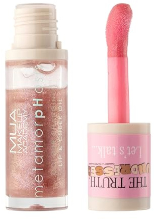 MUA Metamorphosis Colour Changing Lip & Cheek Oil, The Truth | Adapts to Your Skin’s pH, Dusky Rose, Hydrating Formula with Jojoba Oil & Vitamin E, Vegan & Cruelty Free
